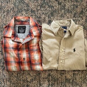 Polo by Ralph Lauren and Calvin Klein Kids Checkered Button-Down Shirt Set.